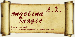 Angelina Kragić vizit kartica